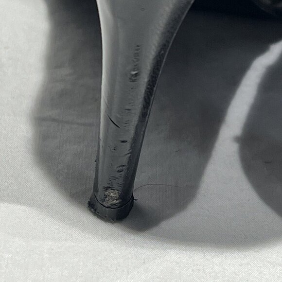 CALVIN‎ KLEIN Jordan Zebra Hair Calf-Black/Gray Booties Side Zip-Sz 7 note pic - Picture 5 of 10